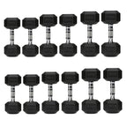Hex Dumbbell Set – 6 Pairs with A6 Tree Rack in UK