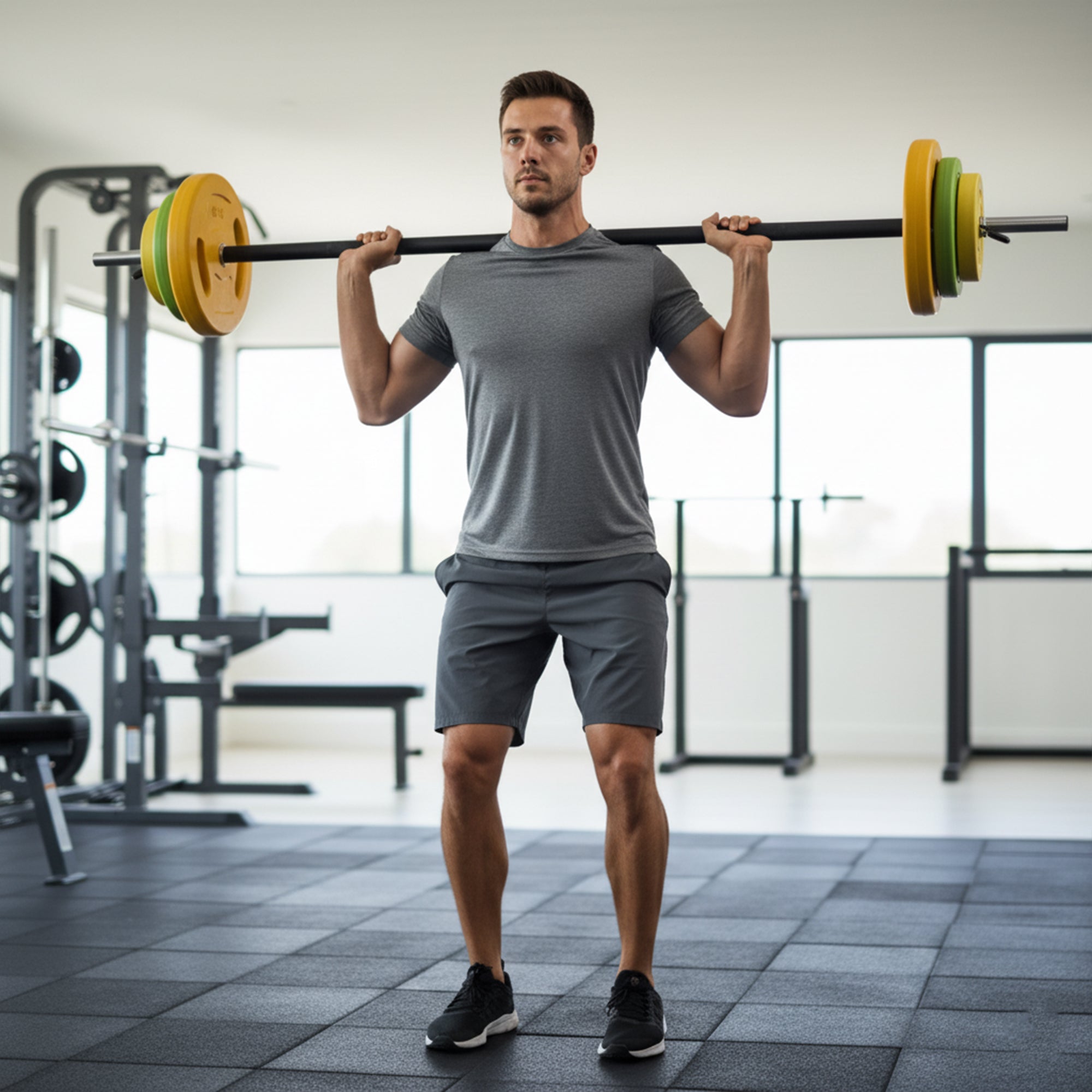 Adjustable Dumbbells & Barbell Set 65kg – 2-in-1 Free Weights for Home Gym