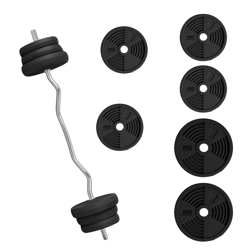 Adjustable Dumbbells & Barbell Set 65kg – 2-in-1 Free Weights for Home Gym
