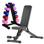 Neoprene Hex Dumbbell 5 Tree Rack