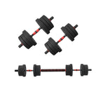 Adjustable Dumbbells & Barbell Set (20 kg / 25 kg / 30 kg) – 2-in-1 Home Gym Free Weights