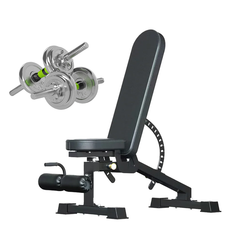 20kg Adjustable Steel Dumbbell Set – Walnut Handle Free Weights for Home Gym