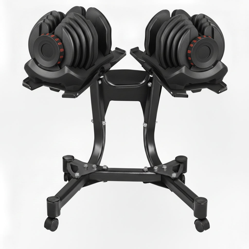 Adjustable Dumbbell Set with Stand