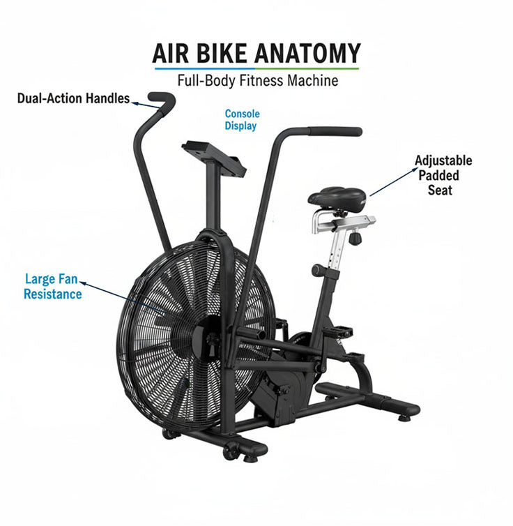 Air Bike Anatomy Diagram
