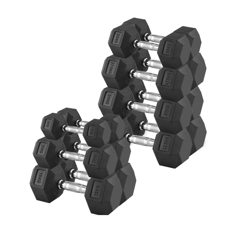 Hex Dumbbell Set with Rack ( 2.5kg to 60kg ) | in UK