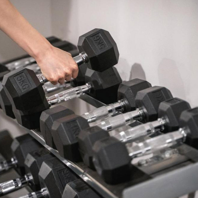 Hex Dumbbell Set with Rack ( 2.5kg to 60kg ) | in UK