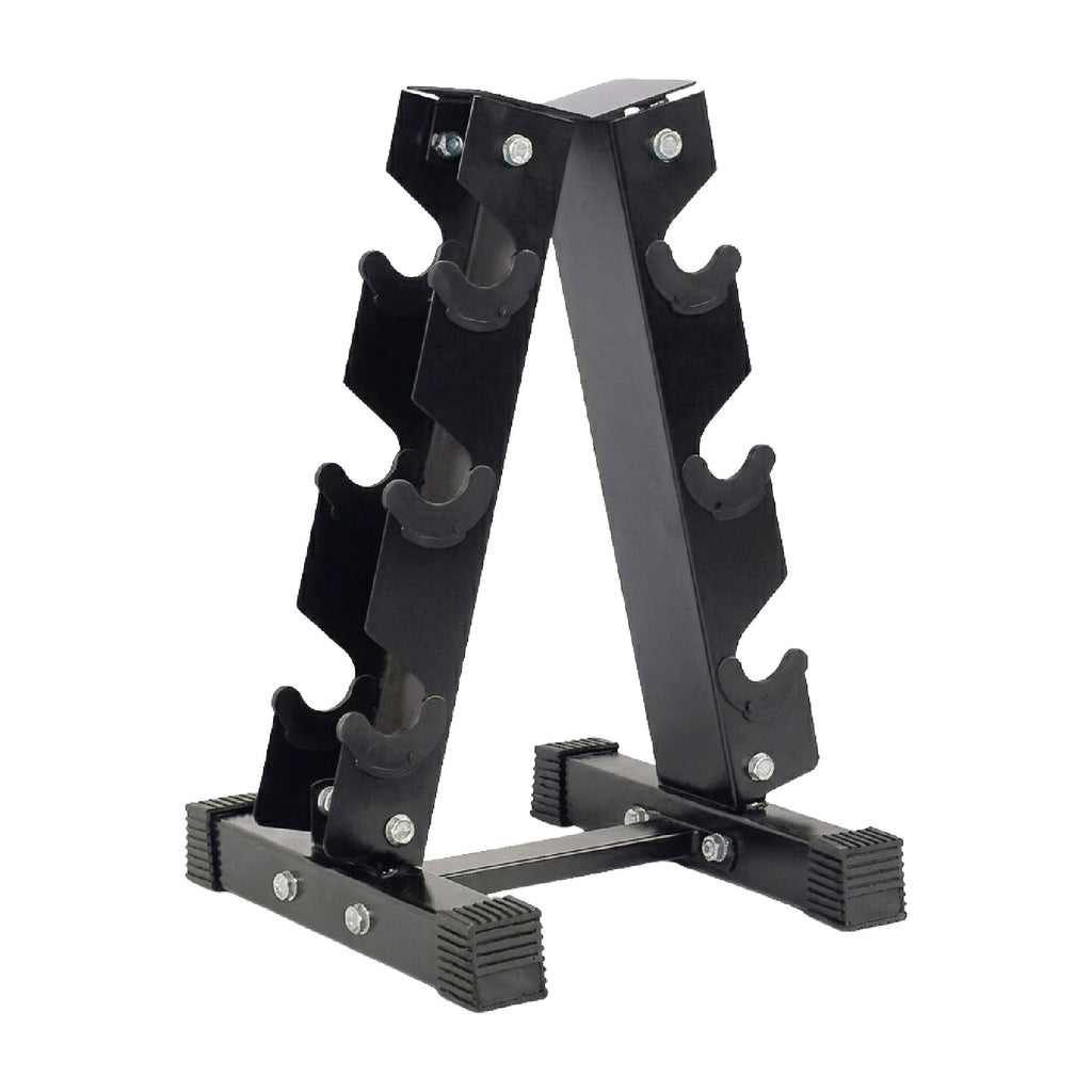 3 Pair Hex Dumbbell Set with 3 Tier Tree Rack