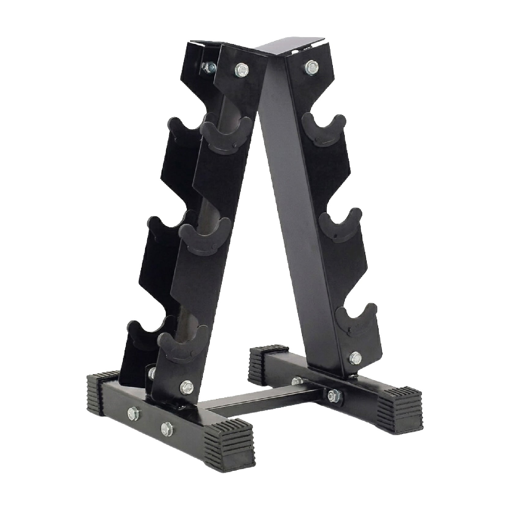 3 Pair Hex Dumbbell Set with 3 Tier Tree Rack