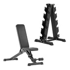 5 Tier Hex Dumbbell Set with Rack