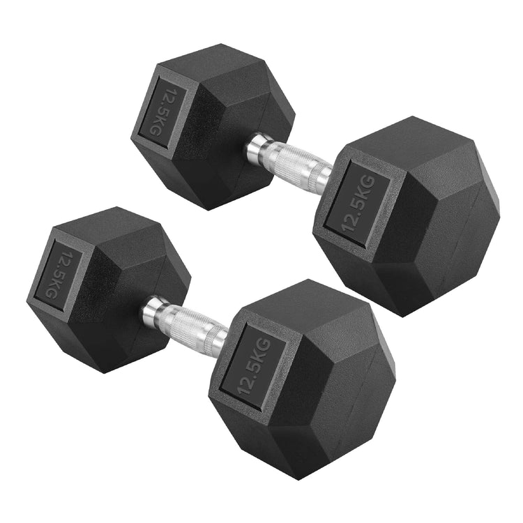 Hex Dumbbell Set – Rubber-Coated Weights for Home & Gym UK