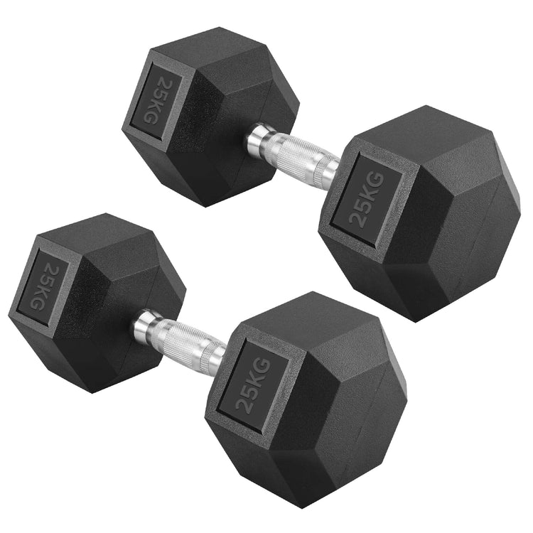Hex Dumbbell Set – Rubber-Coated Weights for Home & Gym UK