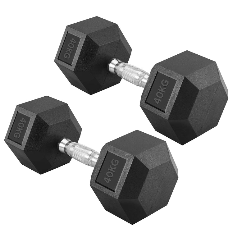 Hex Dumbbell Set – Rubber-Coated Weights for Home & Gym UK