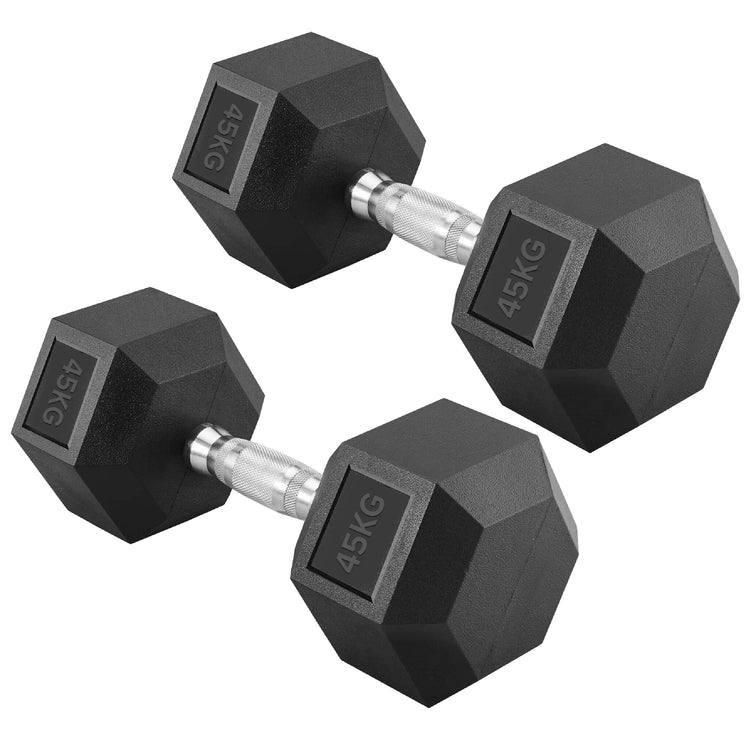 Hex Dumbbell Set – Rubber-Coated Weights for Home & Gym UK