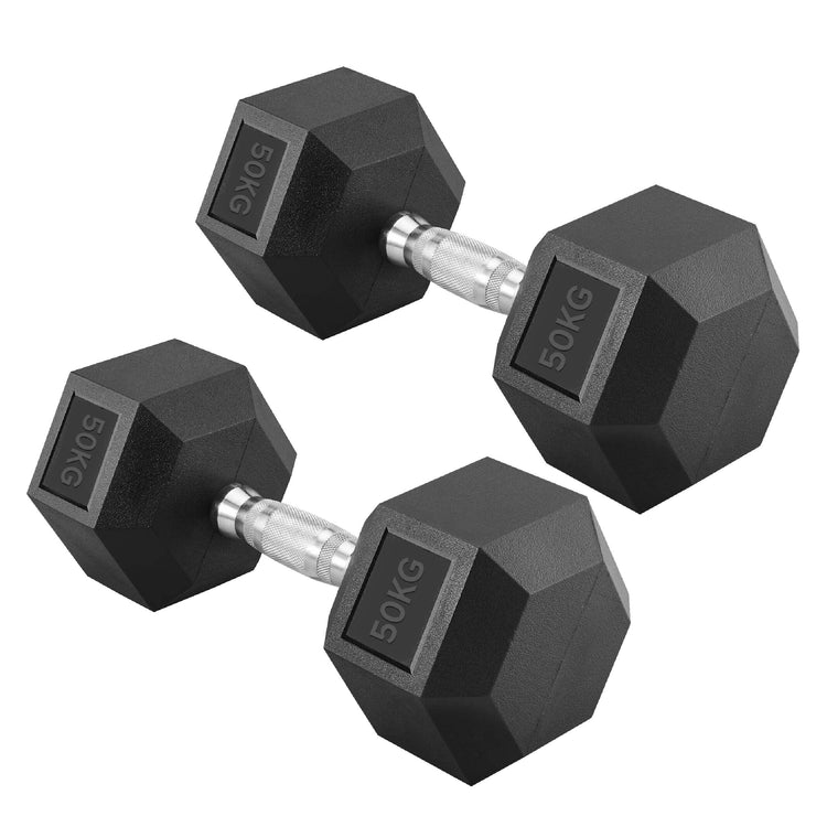 Hex Dumbbell Set – Rubber-Coated Weights for Home & Gym UK