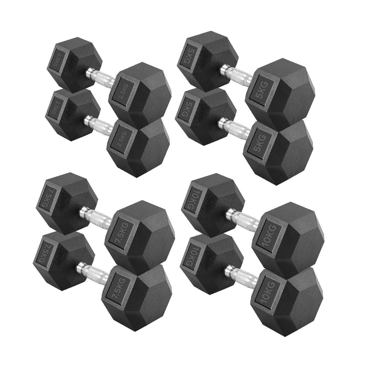 Hex Dumbbell Set with Rack ( 2.5kg to 60kg ) | in UK