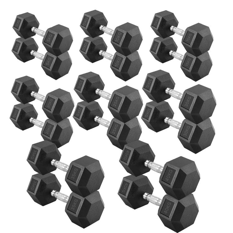 Hex Dumbbell Set with Rack ( 2.5kg to 60kg ) | in UK