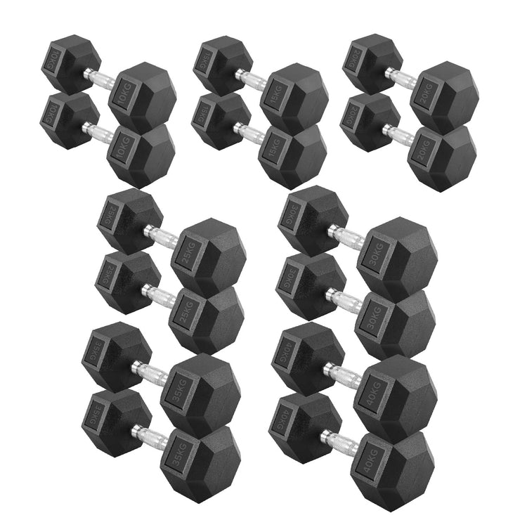 Hex Dumbbell Set with Rack ( 2.5kg to 60kg ) | in UK