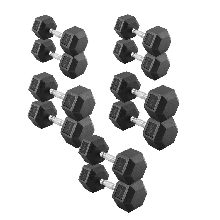 Hex Dumbbell Set with Rack ( 2.5kg to 60kg ) | in UK