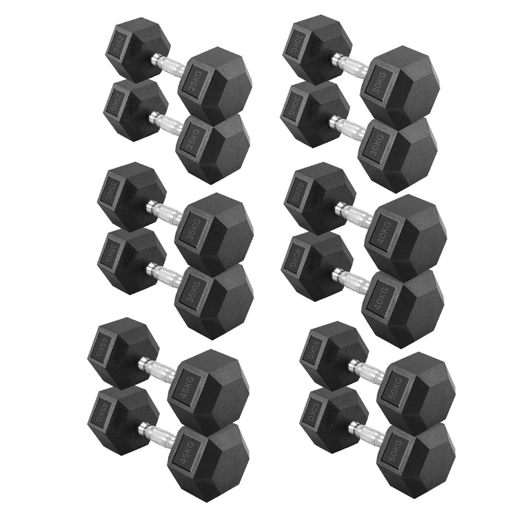 Hex Dumbbell Set with Rack ( 2.5kg to 60kg ) | in UK