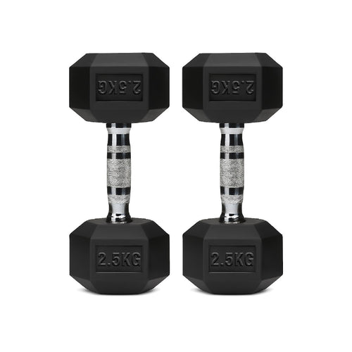 Rubber Hex Dumbbell Set | HomeGymDeals UK