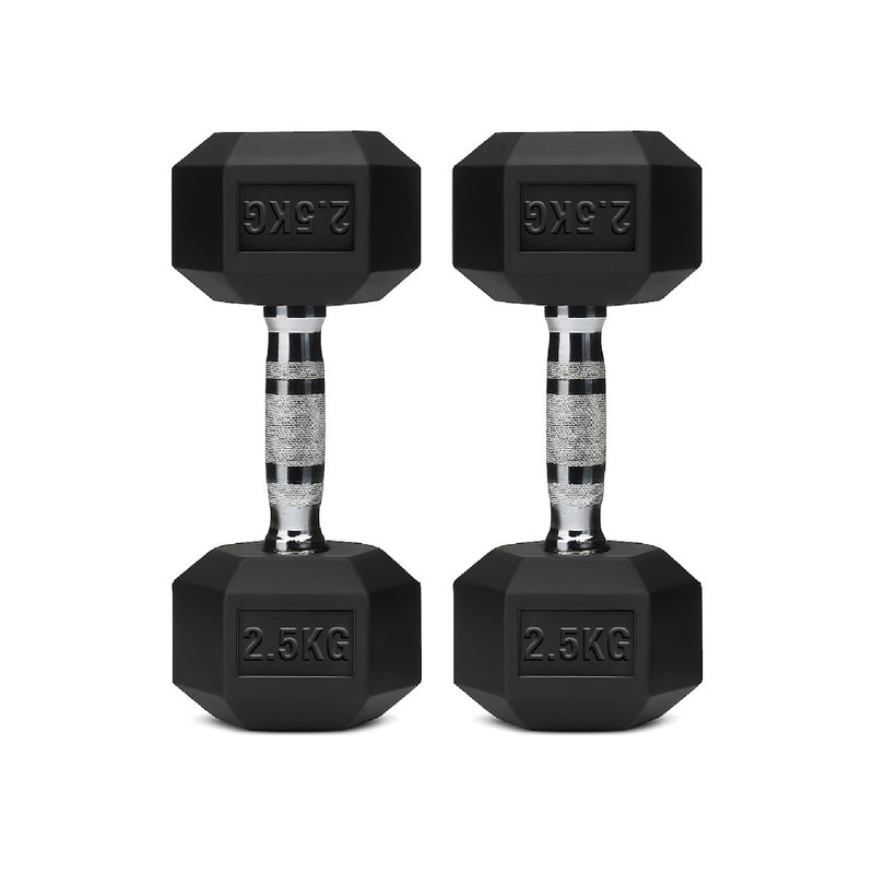 Hex Dumbbell Set – Rubber-Coated Weights for Home & Gym UK