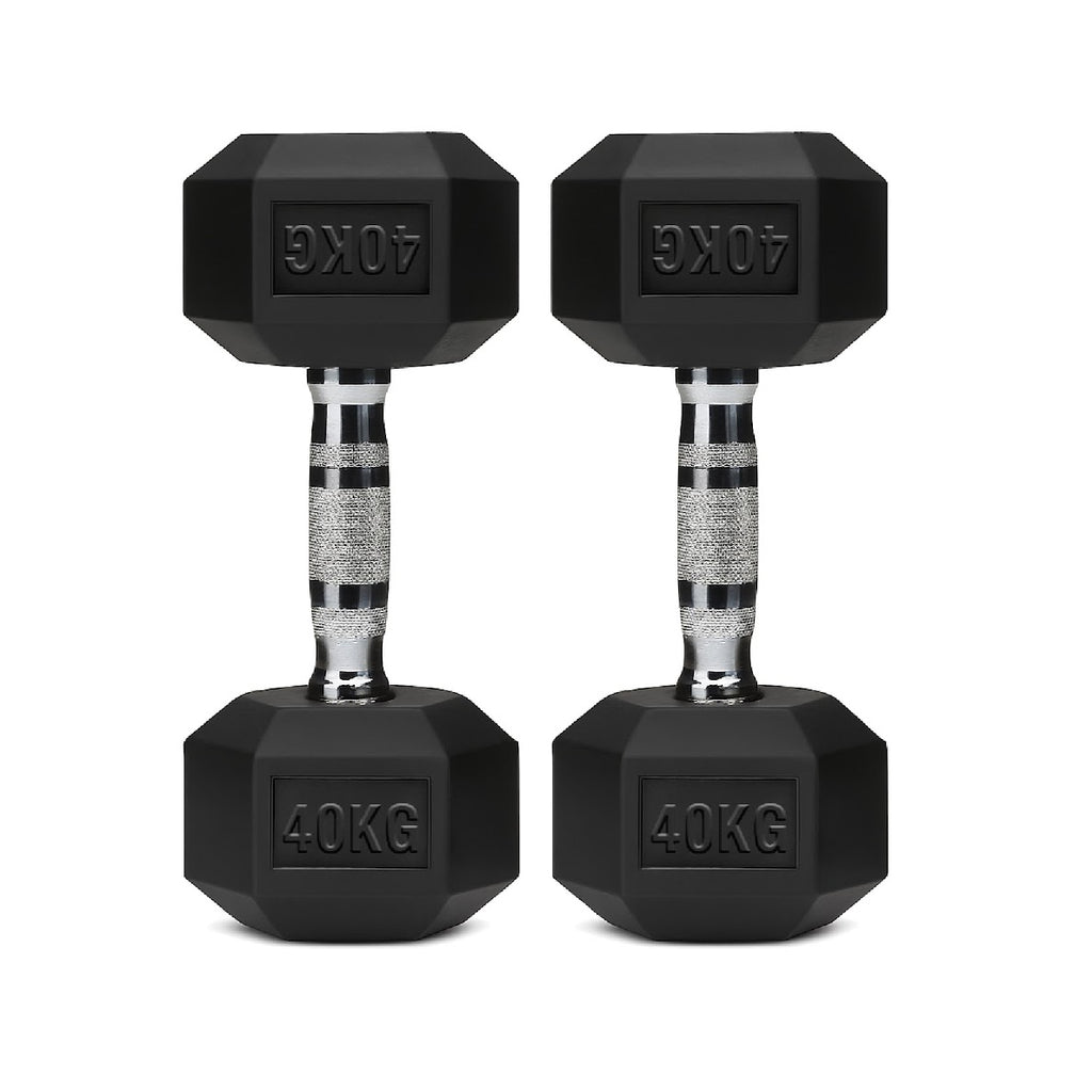 Hex Dumbbell Set – Rubber-Coated Weights for Home & Gym UK