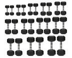 Hex Dumbbell Set – Rubber-Coated Weights for Home & Gym UK