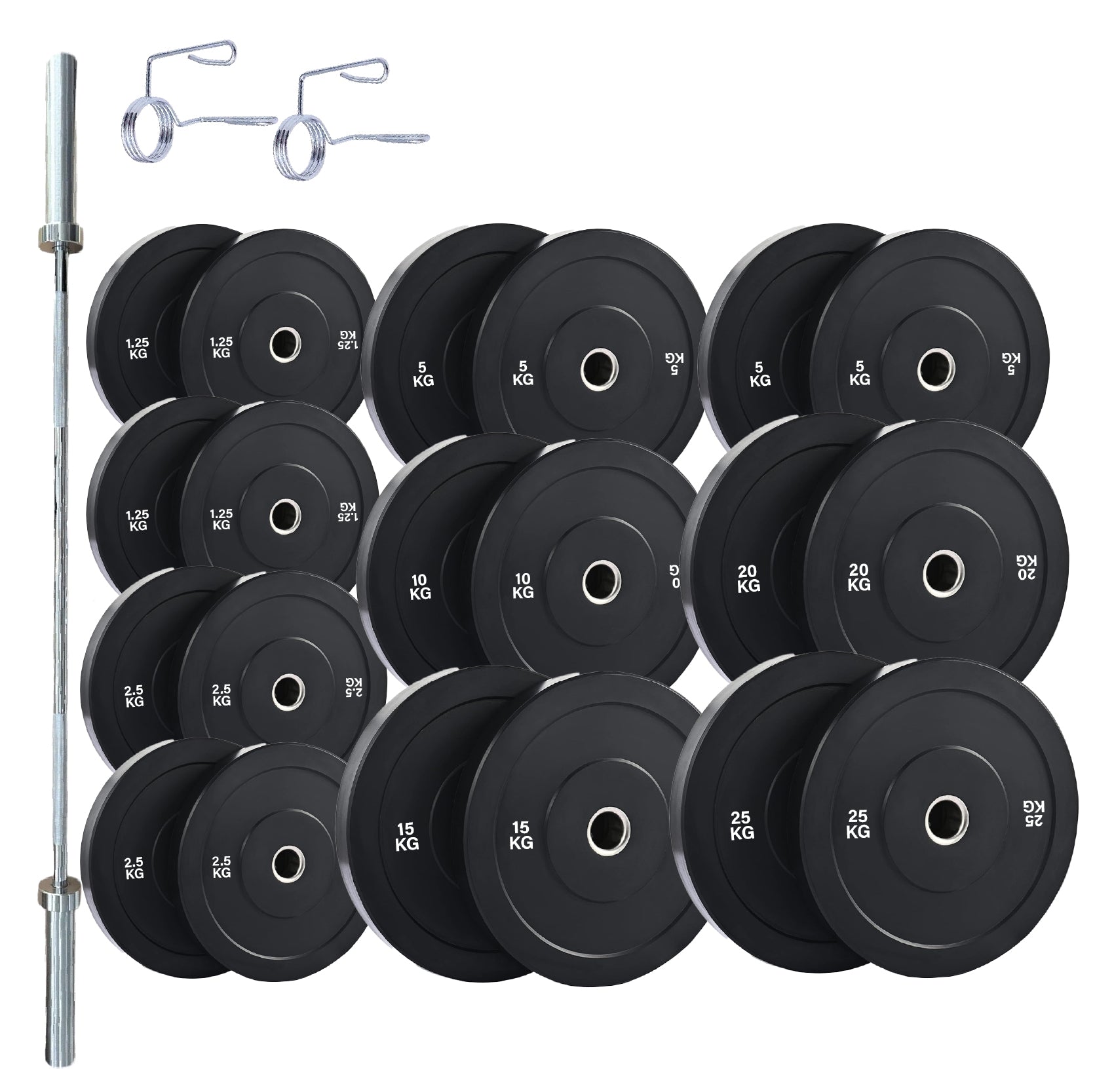 Olympic Bumper Weight Plates – Rubber Coated