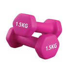 Neoprene Dumbbell Set (Pairs 0.5–10 kg) | Non-Slip Hex Dumbbell Weights UK