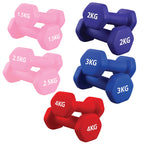 Neoprene hex dumbbells with 5 tier Storage Rack