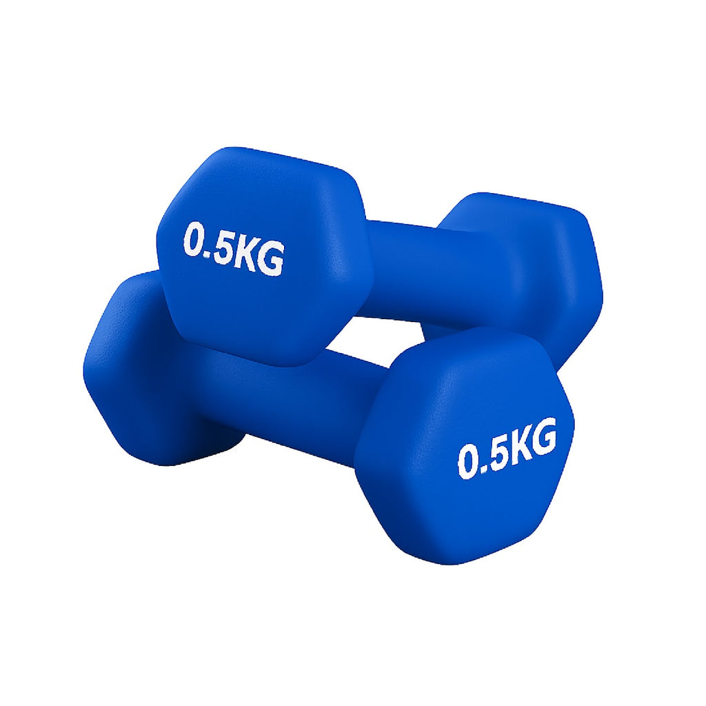 Neoprene Dumbbell Set (Pairs 0.5–10 kg) | Non-Slip Hex Dumbbell Weights UK
