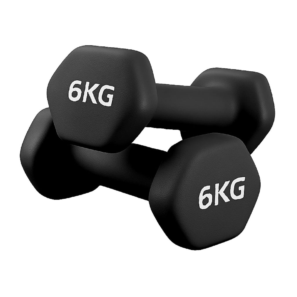 Neoprene Dumbbell Set (Pairs 0.5–10 kg) | Non-Slip Hex Dumbbell Weights UK