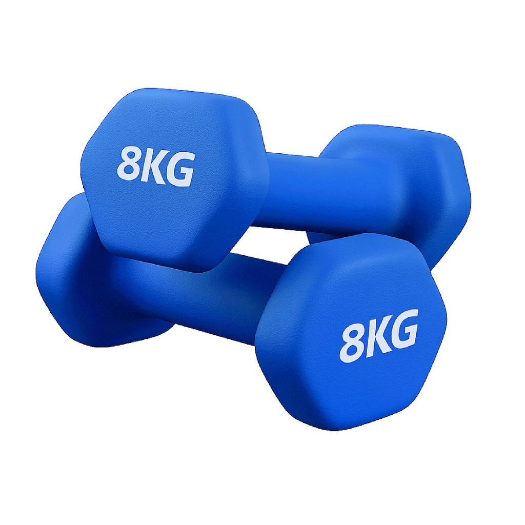 Neoprene Dumbbell Set (Pairs 0.5–10 kg) | Non-Slip Hex Dumbbell Weights UK