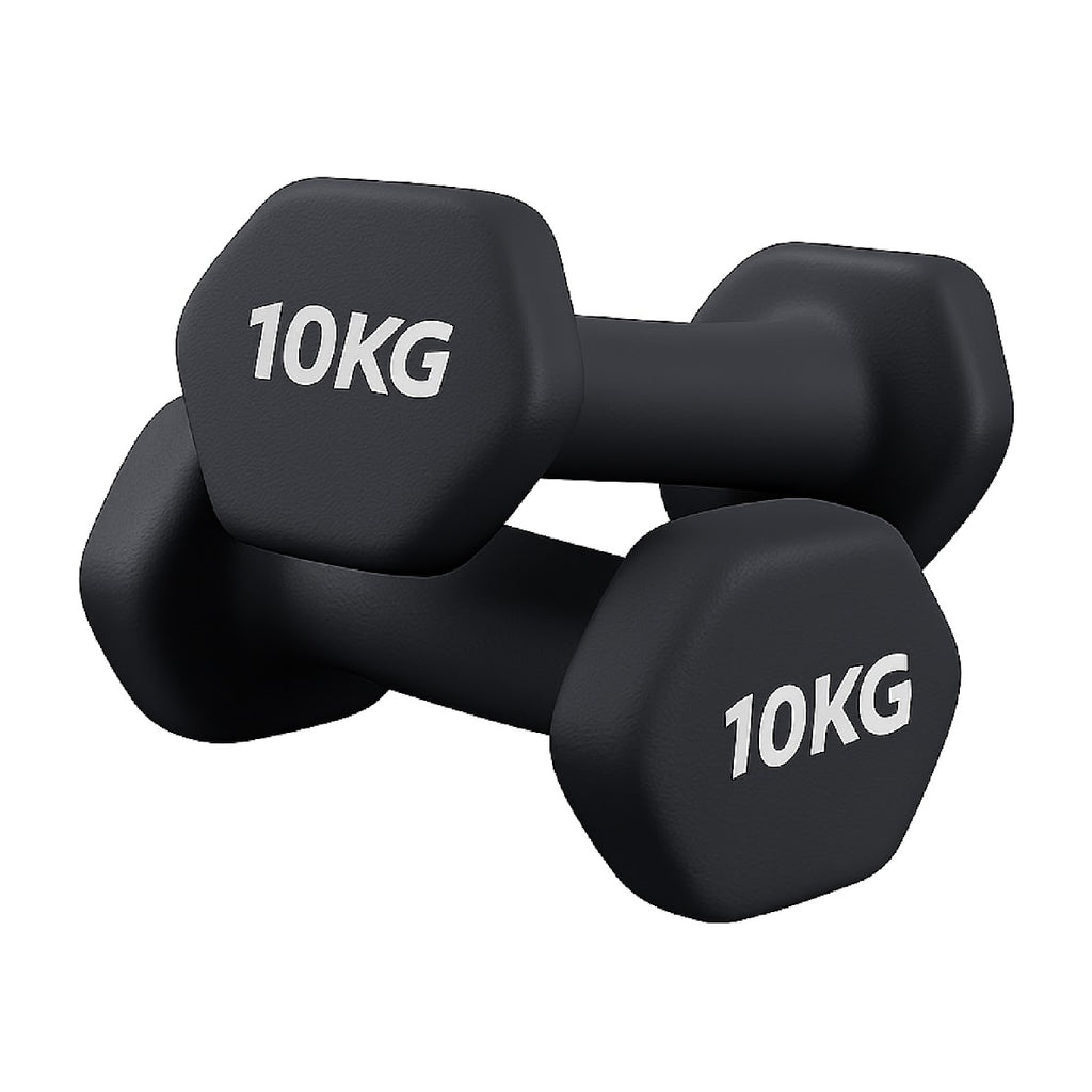 Neoprene Dumbbell Set (Pairs 0.5–10 kg) | Non-Slip Hex Dumbbell Weights UK