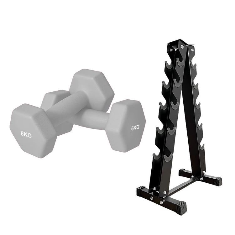 Neoprene Dumbbell Set (Pairs 0.5–10 kg) | Non-Slip Hex Dumbbell Weights UK