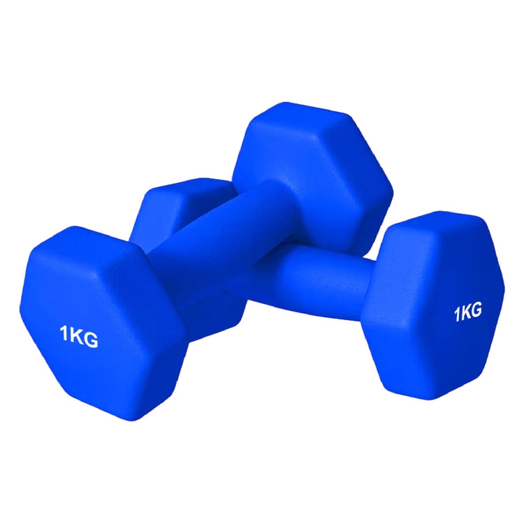 Neoprene Dumbbell Set (Pairs 0.5–10 kg) | Non-Slip Hex Dumbbell Weights UK