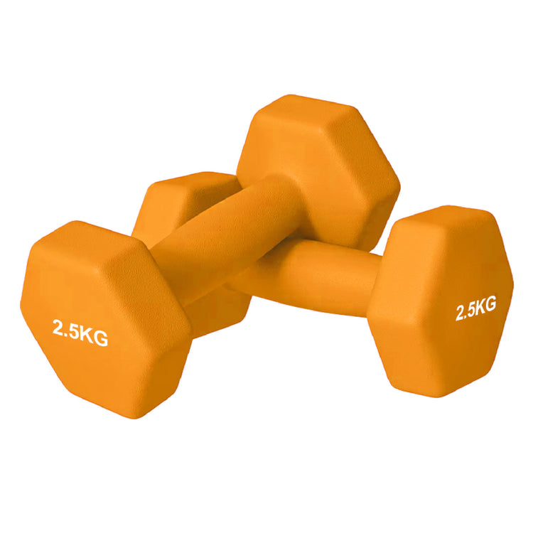 Neoprene Dumbbell Set (Pairs 0.5–10 kg) | Non-Slip Hex Dumbbell Weights UK
