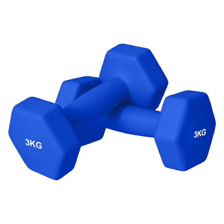 Neoprene Dumbbell Set (Pairs 0.5–10 kg) | Non-Slip Hex Dumbbell Weights UK