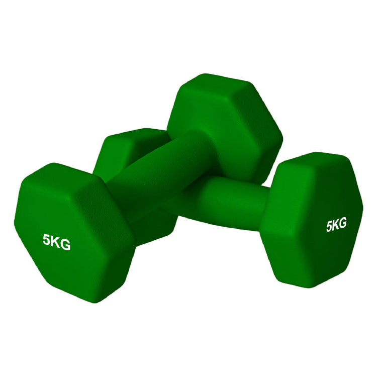 Neoprene Dumbbell Set (Pairs 0.5–10 kg) | Non-Slip Hex Dumbbell Weights UK