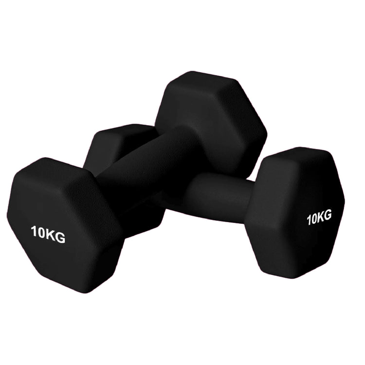 Neoprene Dumbbell Set (Pairs 0.5–10 kg) | Non-Slip Hex Dumbbell Weights UK