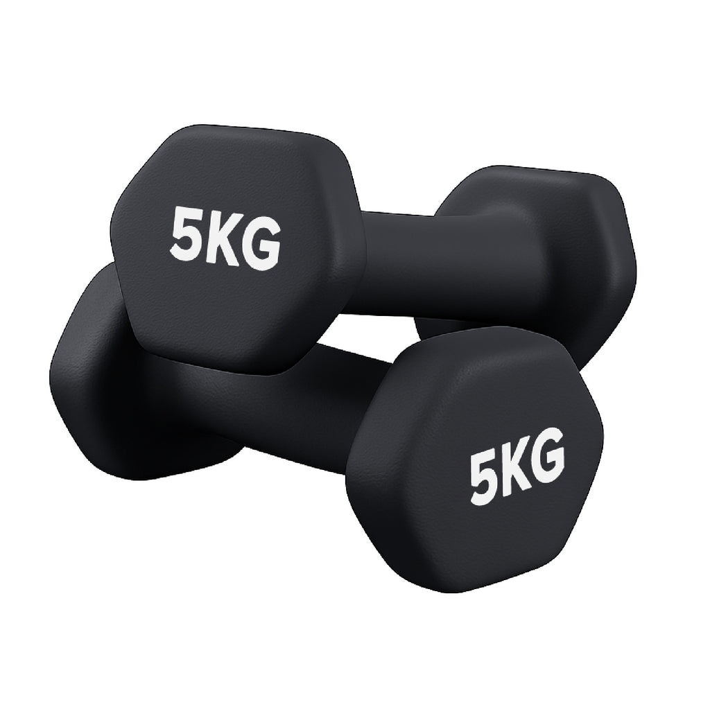 Neoprene Dumbbells Pair – Home Gym Hand Weights for Exercise & Fitness Training