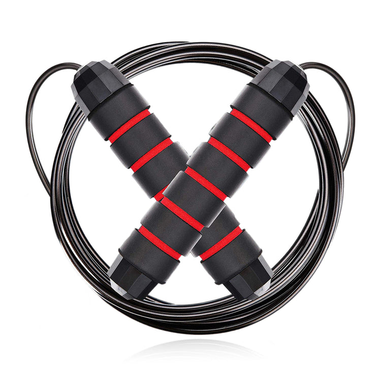 Skipping Rope Foam Handle Adjustable Speed Jump Rope for Cardio & Fitness