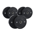 Olympic Bumper Weight Plates – Rubber Coated 2-Inch Disc Set