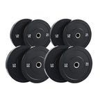 Olympic Bumper Weight Plates – Rubber Coated 2-Inch Disc Set