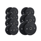 Olympic Bumper Weight Plates – Rubber Coated 2-Inch Disc Set