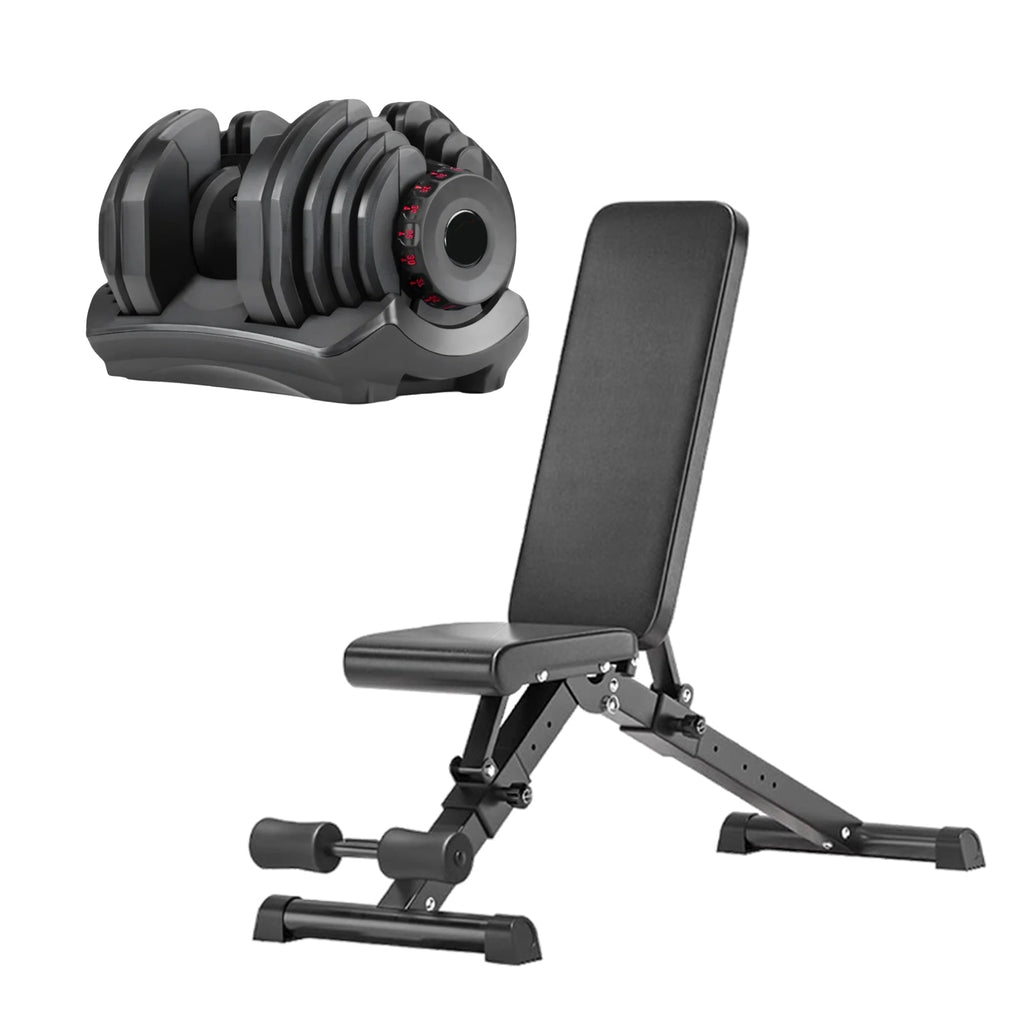 Single Dumbbell Adjustable Bench Combo