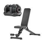 Single Dumbbell Adjustable Bench Combo