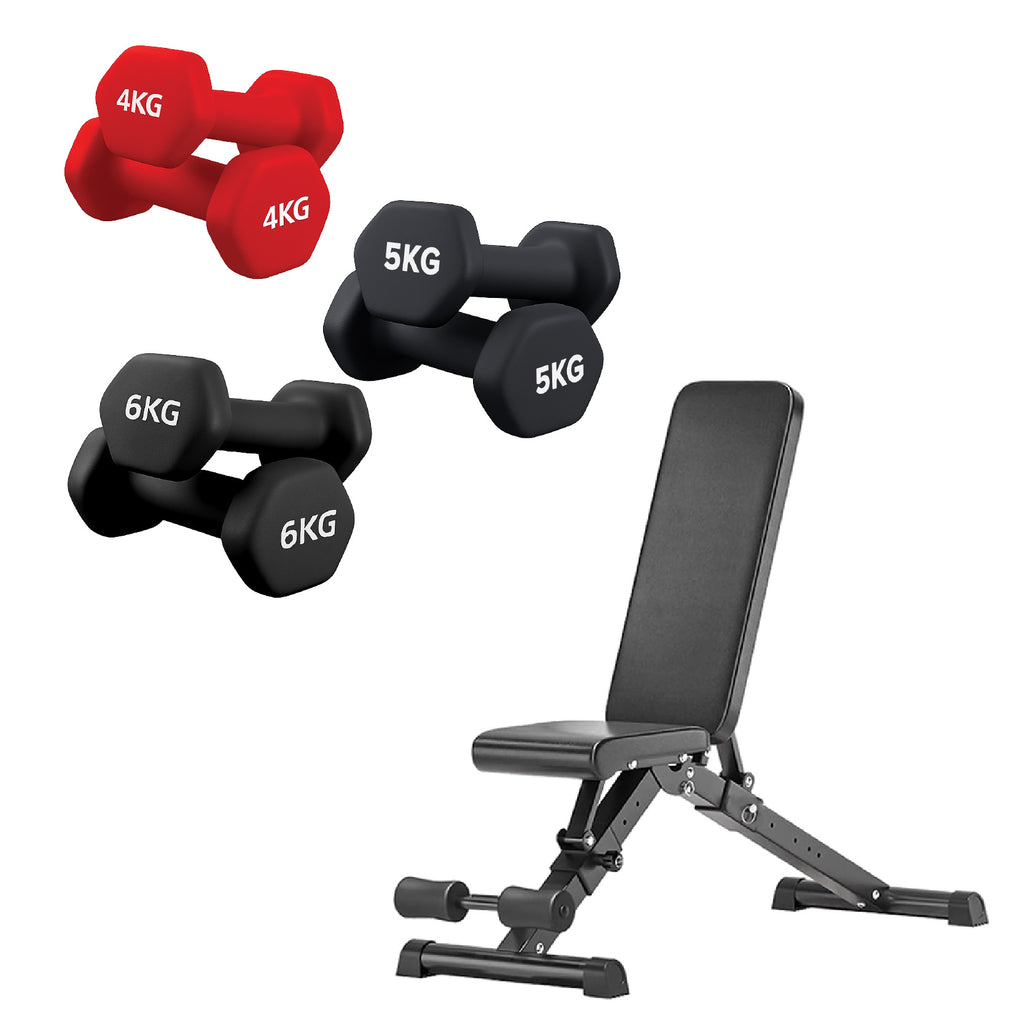3 Tier Neoprene Hex Dumbbell Tree Rack – Heavy Duty Dumbbell Storage Rack for Home Gym