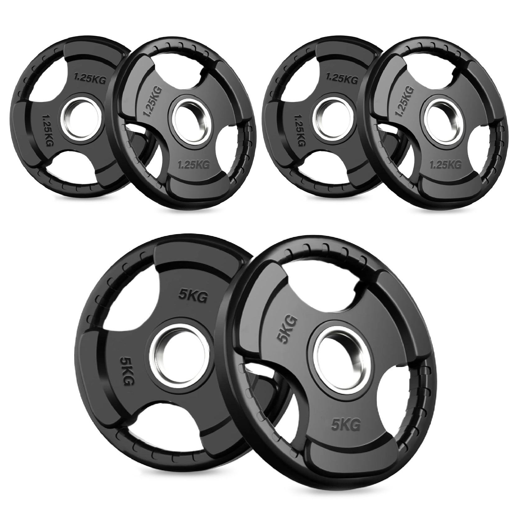 Tri Grip Cast Iron Weight Plates | 1.25kg to 25kg in UK