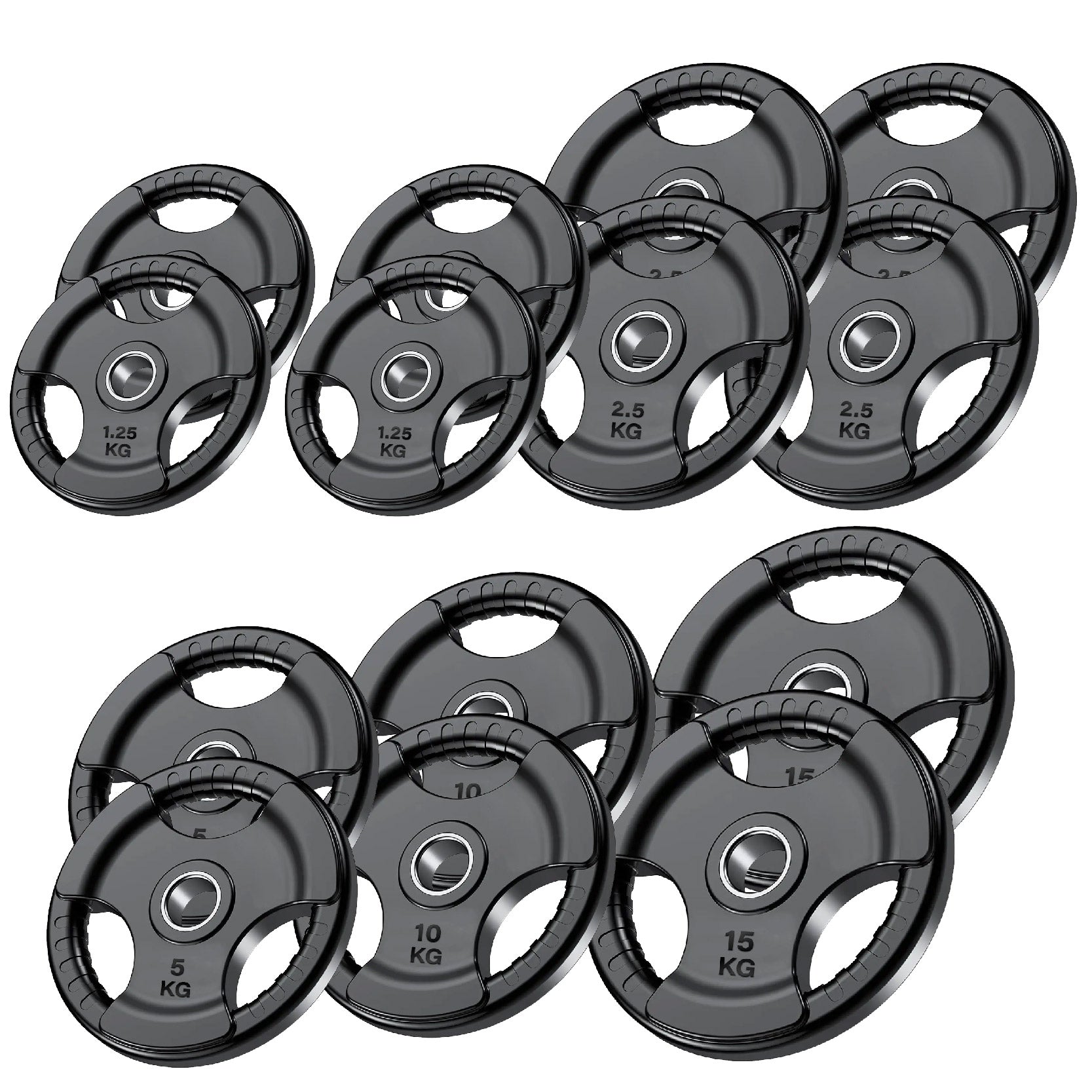 Tri Grip Cast Iron Weight Plates | 1.25kg to 25kg in UK